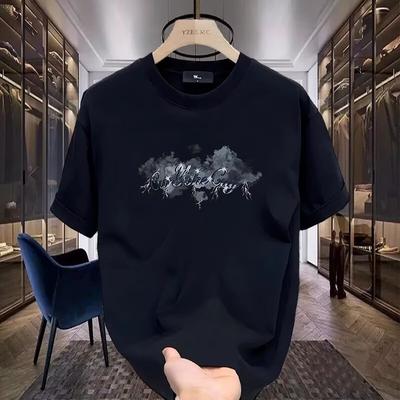 High-End Amerikanische Modemarke Kurzarm T-Shirt Herren 2025 Sommer Neu Rundhals Bedrucktes T-Shirt Locker Lässiges Oberteil