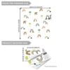 Cute Cartoon Rainbow Rainy Wall Stickers Self-adhesive Wallpaper for Children's Bedroom Baby Room Furniture Interior Decoration