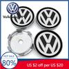Pro Volkswagen VW 4ks 56/60mm Samolepky na středové krytky kol auta Krytky nábojů Samolepka Autopříslušenství Pro Volkswagen Golf Polo Tiguan