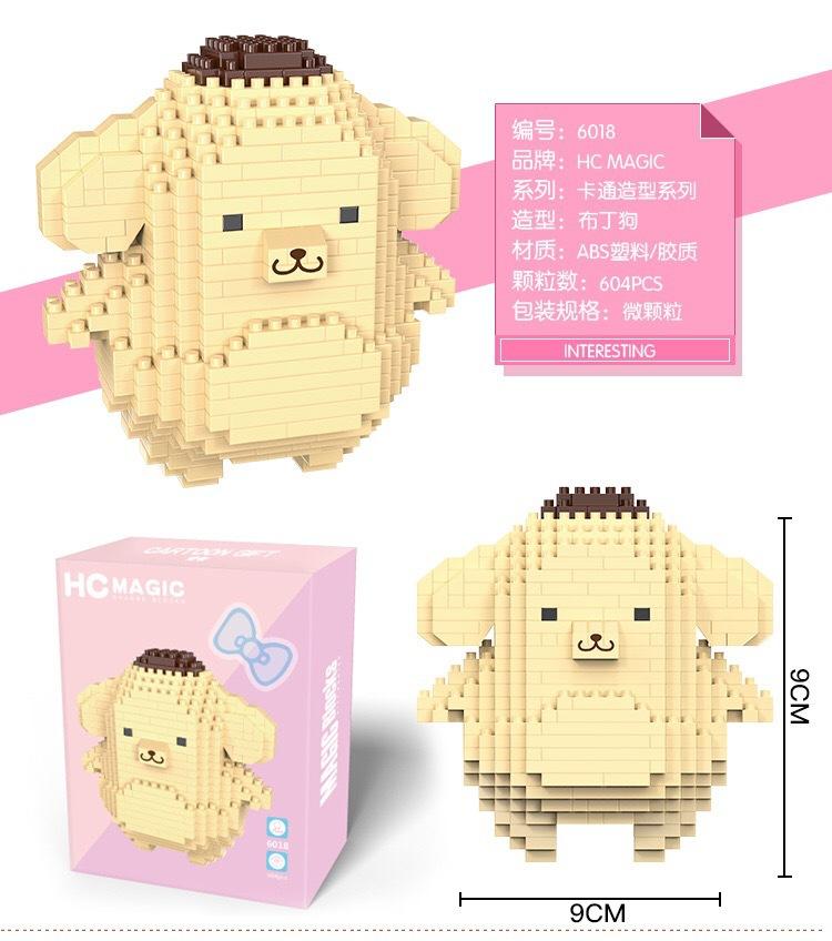

Kawaii Sanrio My Melody Micro Building Blocks Cinnamorol Assembled 3D Cartoon Purin Model Mini Brick Figure Toys For Kid Gift No Box