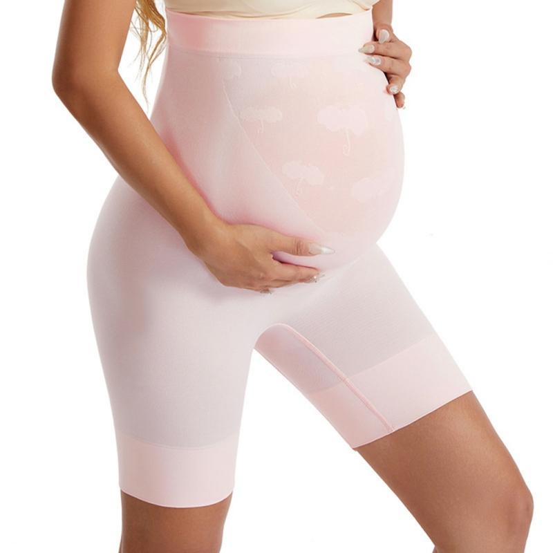 Maternity Högmidjade Underkläder Mage-Stödjande Formande Shorts