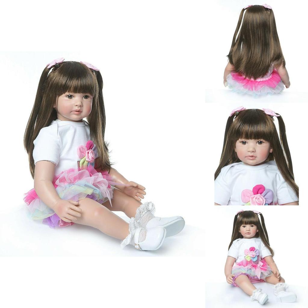 Adorable 24-inch Reborn Baby Doll With Soft Vinyl Silicone Features For Kids