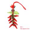 Mascot Wealth Lucky Brass Coin Chili Cabbage Tomato Keychain Chinese Knot Car Bag Hanging Ornament Fengshui Home Decoration Gift