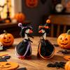 Halloween Desk Goose Outfit, Goose Witch Cape And Pointed Hat, Ghost Hoodie, Holiday Costume for 7-Inch Desk Goose Statue