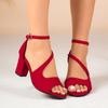 New Women's High-Heeled Sandals Fashion Fish Mouth Open-toed High-heeled Sandals Summer Thick-heel Roman Sandals Sandalias Mujer