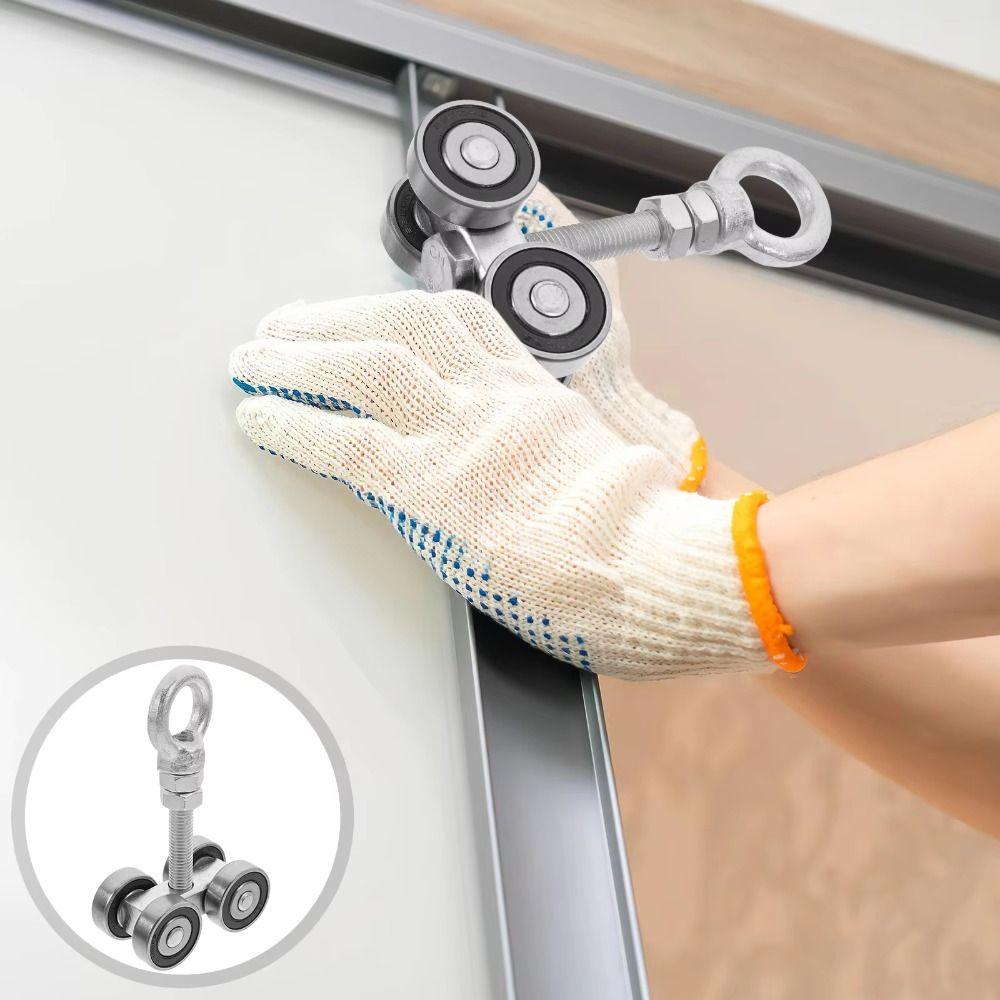 Ceiling Mount Barn Door Rollers Labor Saving Tool Heavy Duty Sliding Door Hanger  Wardrobe Doors