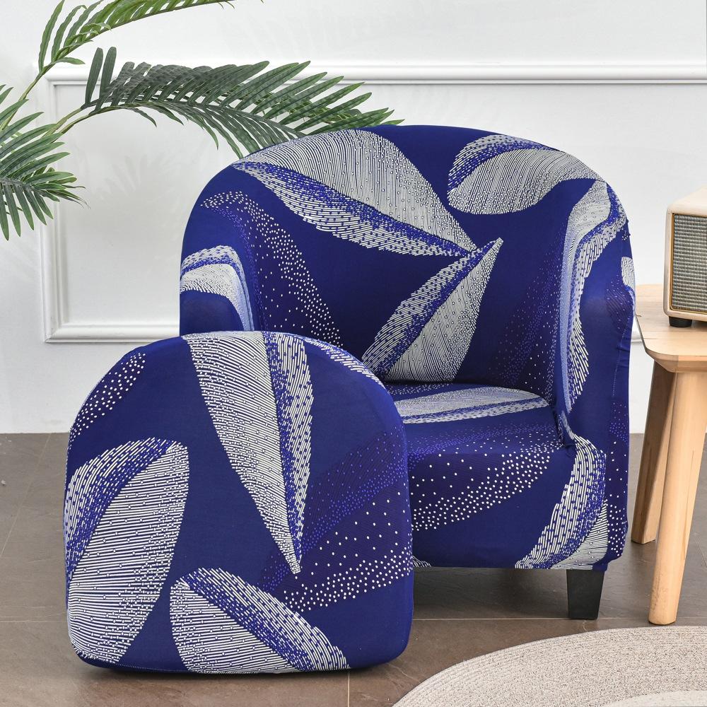 Single Chair Cover Sofa Cover All-inclusive Protective Cover Semi-circular Bathtub Type Sofa Cover Cushion
