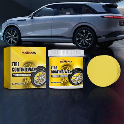 100g Auto Wheel Cleaner Pasta Tire Protection Coating Solution Agent Tire Shine Applicator Cleaner per Auto Moto Camper