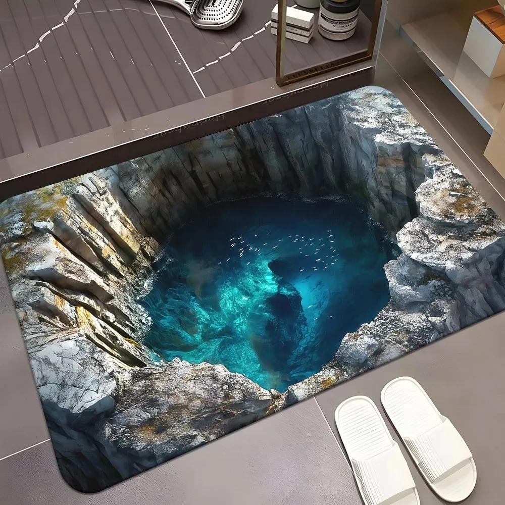 1 ks Vzor Pivoňky Rohožky do dveří Kuchyňské koberce Protiskluzové Pop design Koupelnové koberce Podložka do koupelny Koberec pro domácí dřez Prádelna Dekor