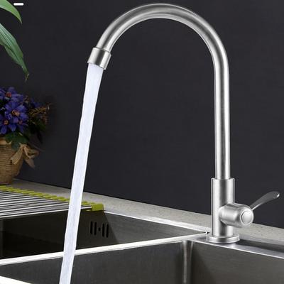 Faucet For Kitchen Save Water Silver Single Cold Water