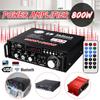 12V/AC 220V HIFI Audio Stereo Power Amplifier Bluetooth FM Radio Car Home Karaoke Audio Amplifier