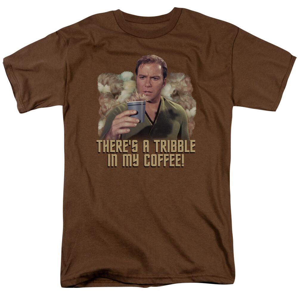 STAR TREK COFFEE TRIBBLE Licensed Adult Men039;s Graphic Tee Shirt SM-3XL Unisex T-Shirt XL