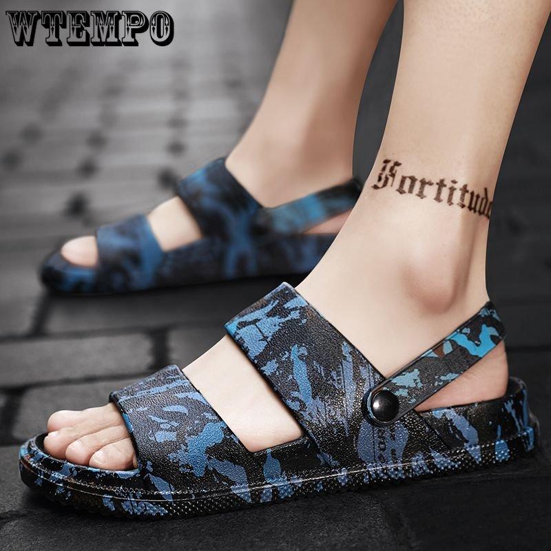 Ciabatte in EVA Estive da Uomo Camouflage Sandali da Spiaggia Fondo Morbido Fondo Spesso Antiscivolo Pantofole Sandali per Piedi Non Odoranti Indoor Outdoor
