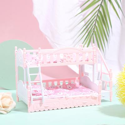 Creative Doll Double Povlečení Polštář Patrová postel Hračka Doplňky domečku