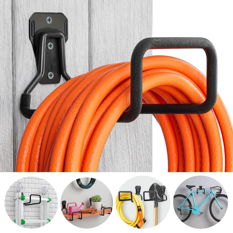 Heavy Duty Wall Mount Metal Storage Hooks High Load Bearing Garage Organizer For Water Pipe Cable Tools Garden Equipment Storage