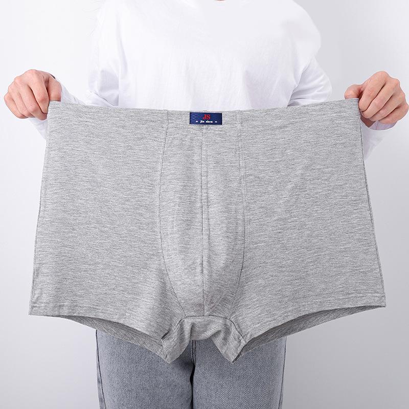 1 Pieces Big Size Men's Underwear Panties Boxer Briefs Modal Underpants Boy Undies Undershorts Solid Color Knickers L XL 2XL 3XL 4XL 5XL 6XL