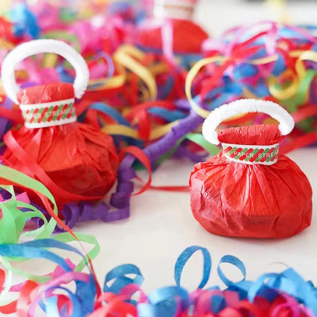 20Pcs Streamers Poppers Wedding Decorations Paper Crackers Hand Throw Confetti Streamer for Engagement Party Supplies
