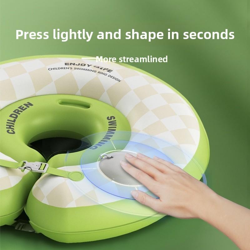 Baby Pool Float With Inflatable Neck Ring For Water Play And Swimming Safety