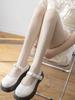 1 Piece Galaxy Star Sequin Ultra-Thin White Sheer Pantyhose, Valentine'S Day Exclusive, Shining Starry Design