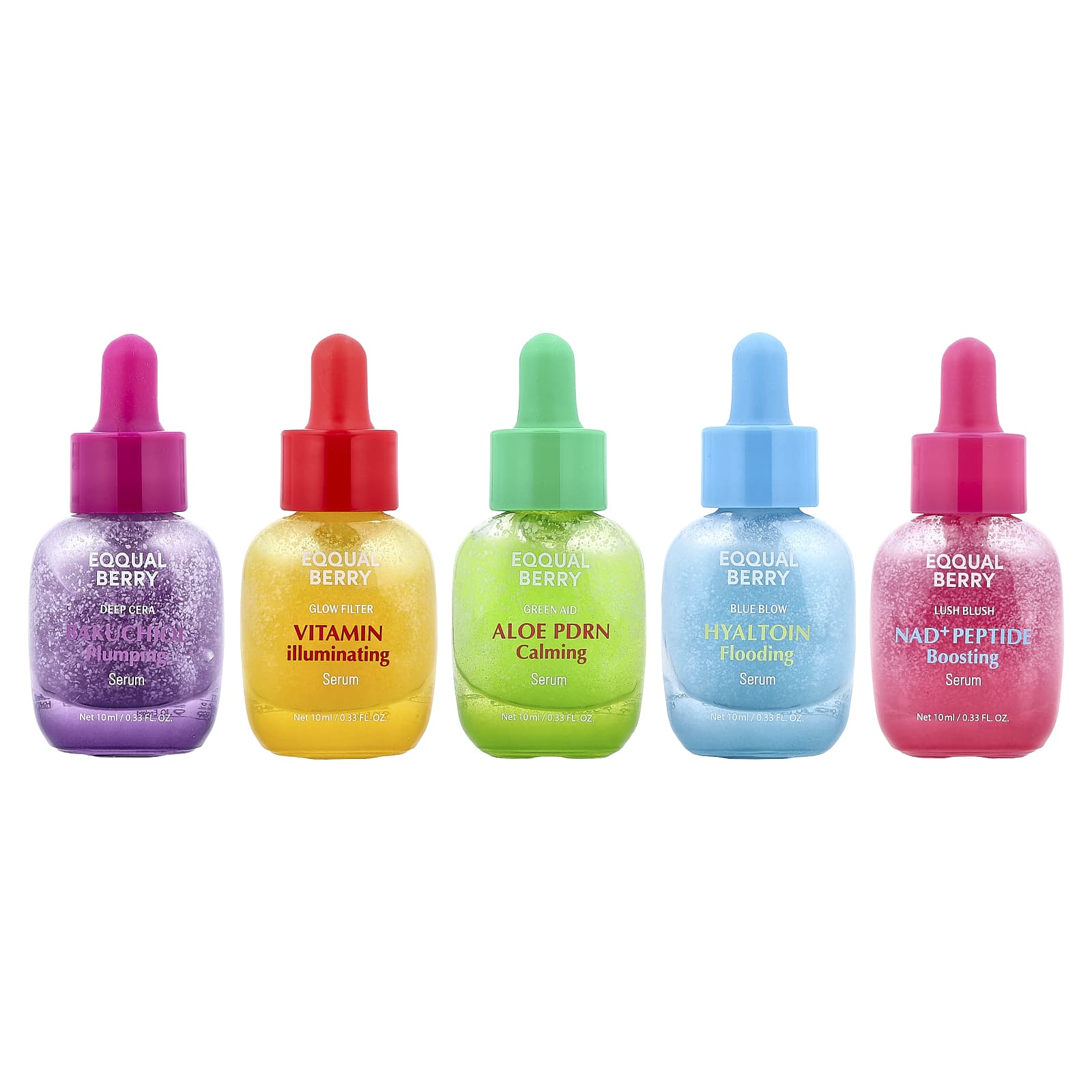 EQQUALBERRY, Mini Sérums, Kit Découverte, Kit 5 Pièces
