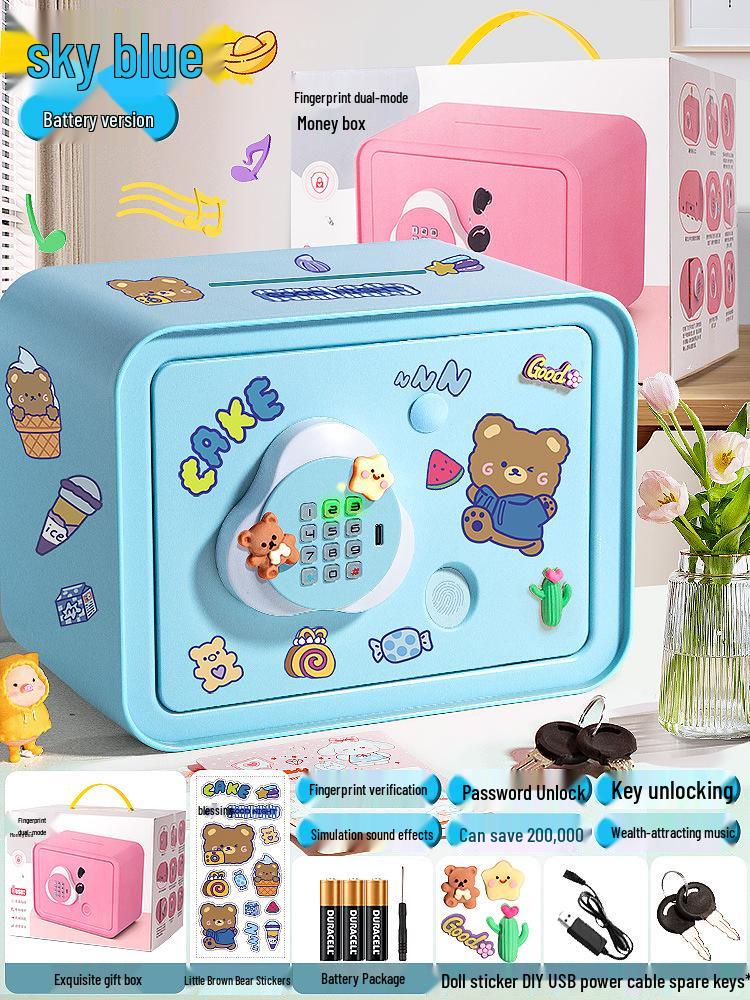 Smart Fingerprint Piggy Bank: Unlock with a Touch - Perfect Birthday Gift for Kids