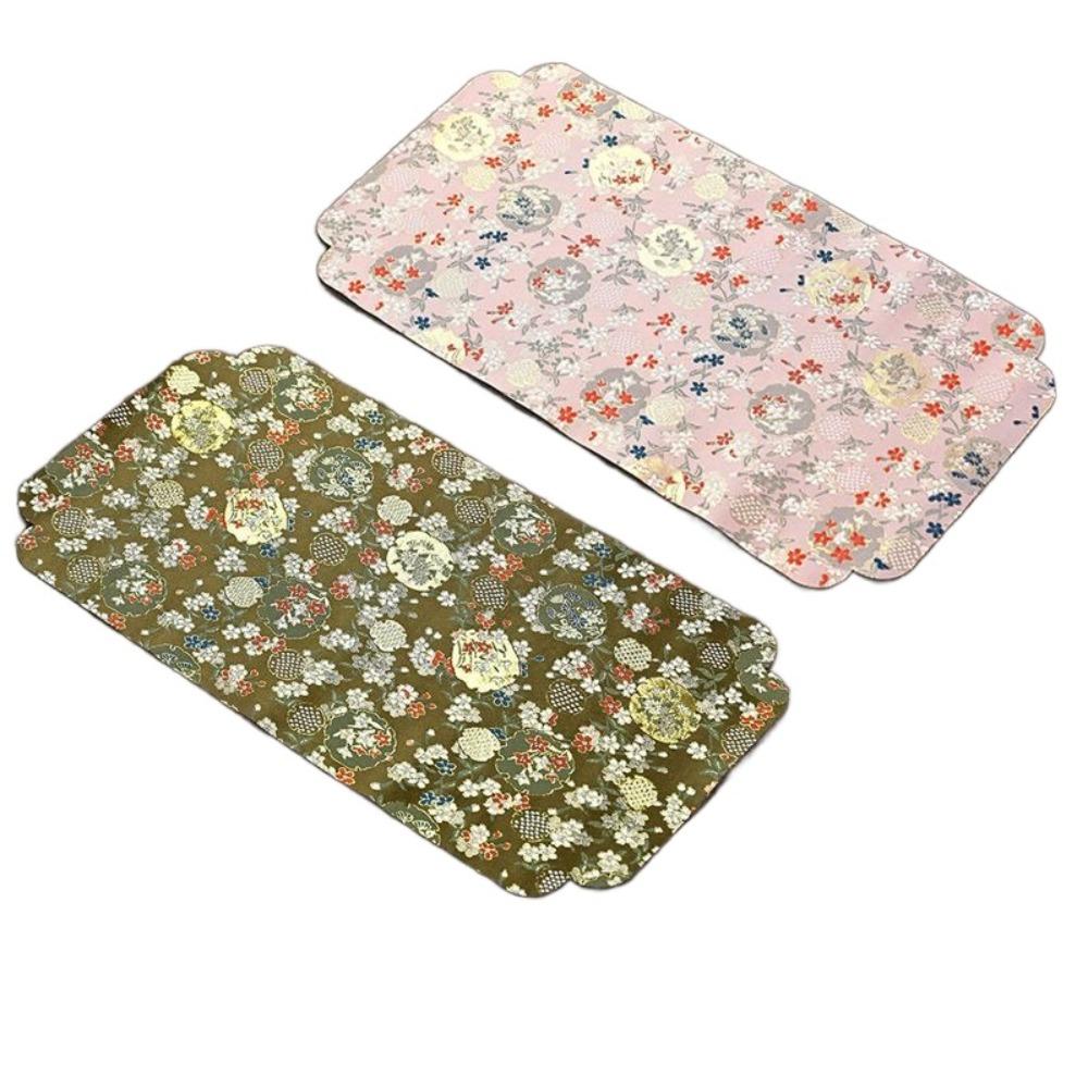 Retro Fabric Tablecloth Double Sided Tea Banquet Coaster Teapot Mat  Living Room