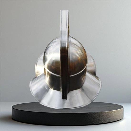 Medieval  Gladiator Helmet Brass Fittings Best Reenactment Armor Helmet
