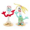 Disney Store Official Forky Karen Beverly Magnetic Shoulder Plush Set - This Quirky Duo Includes Pad Soft Fluffy Fabric Knifey from Toy Story 5 Mini