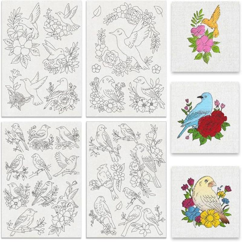 4 listy A4 Stabilizátory pro ruční šití Rozpustné ve vodě Stabilizátor na odtržení Stabilizátory pro strojní vyšívání se vzory