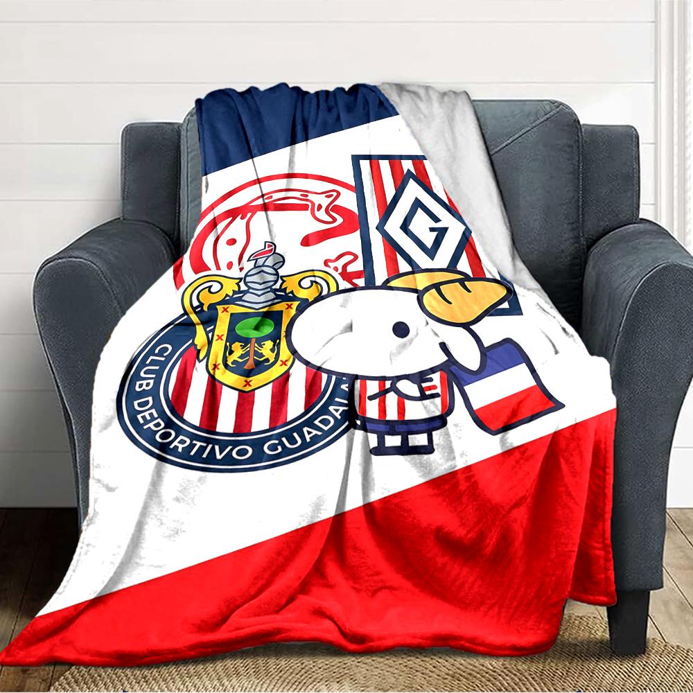 1 pezzo Squadra di Calcio (66) Coperta, Regalo, per Uomini e Donne, Coperta Morbida, Ottima per Divano Letto Divano Viaggio, Coperta Leggera in Flanella