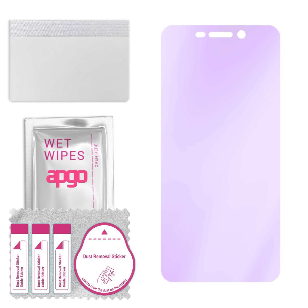 apgo Anti-Blue 9H Hybrid Protective Glass Compatible with Ulefone Armor X5 Pro, Flexible Nano Glass, Great Replacement for Tempered Glass, Scratch-res