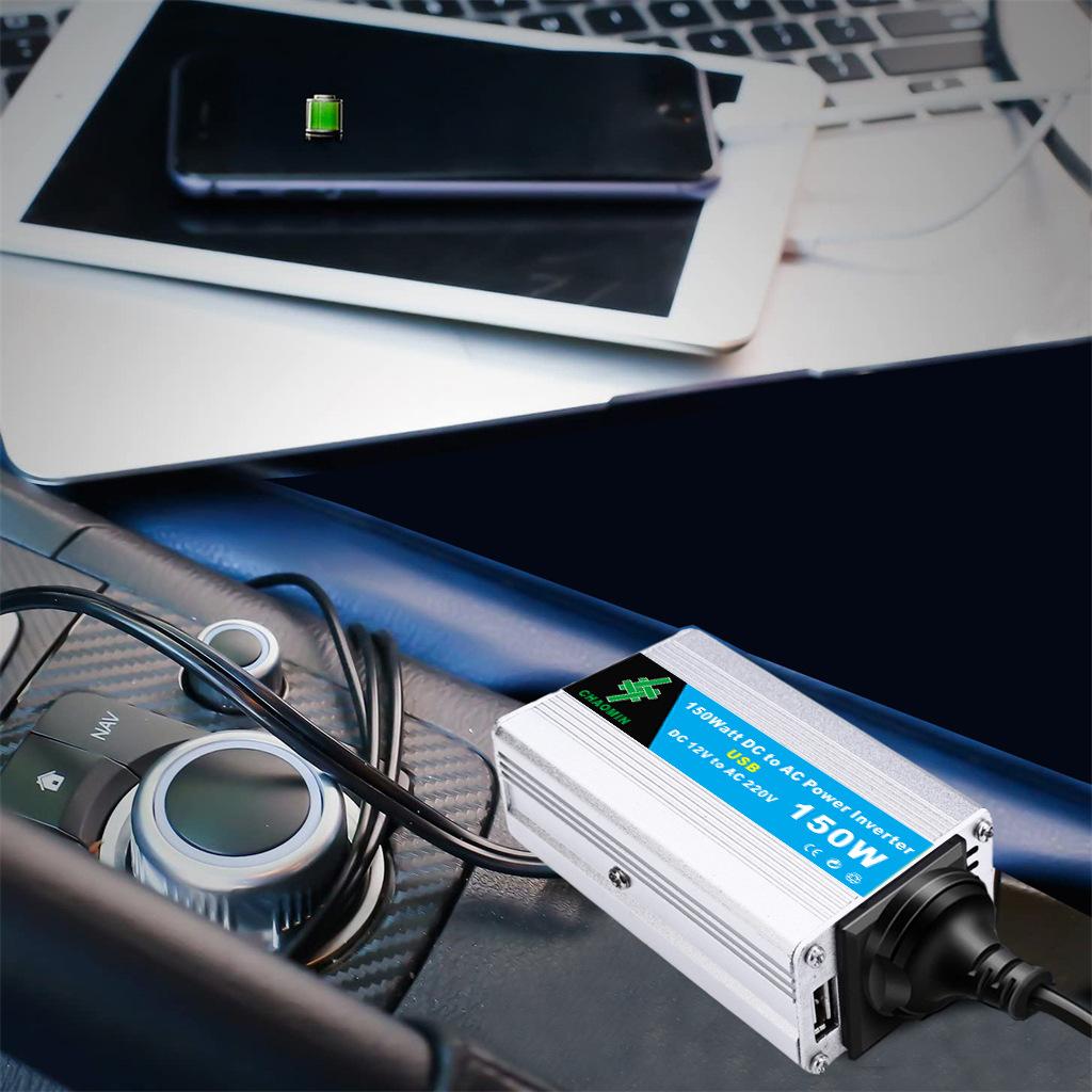 12V To 220V 150W 200W Off-grid High-frequency Correction Wave Vehicle Inverter