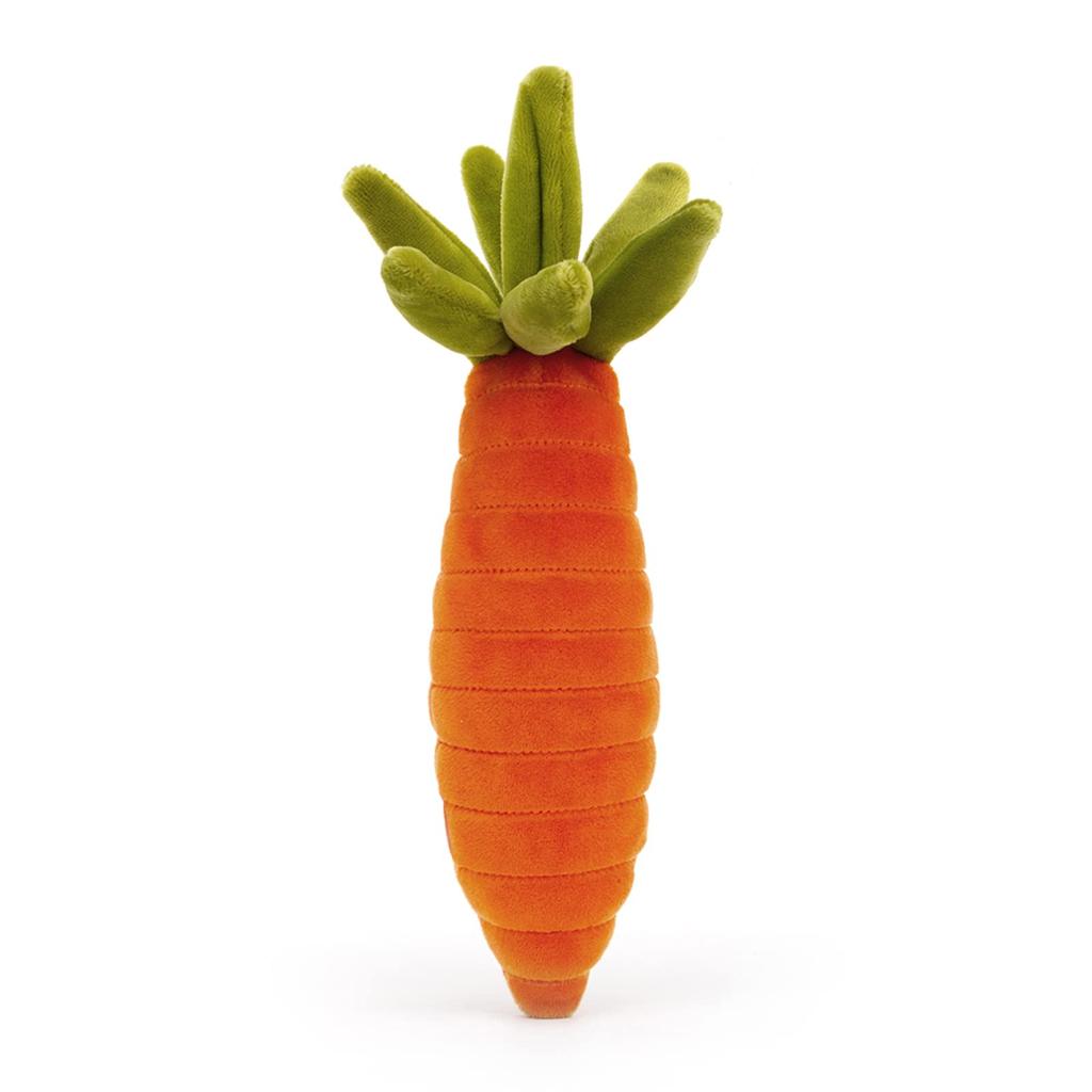 Jellycat Vivacious Vegetable Carrot Plush Toy 6.5" - Stuffed Vegetable - Great Gift Idea