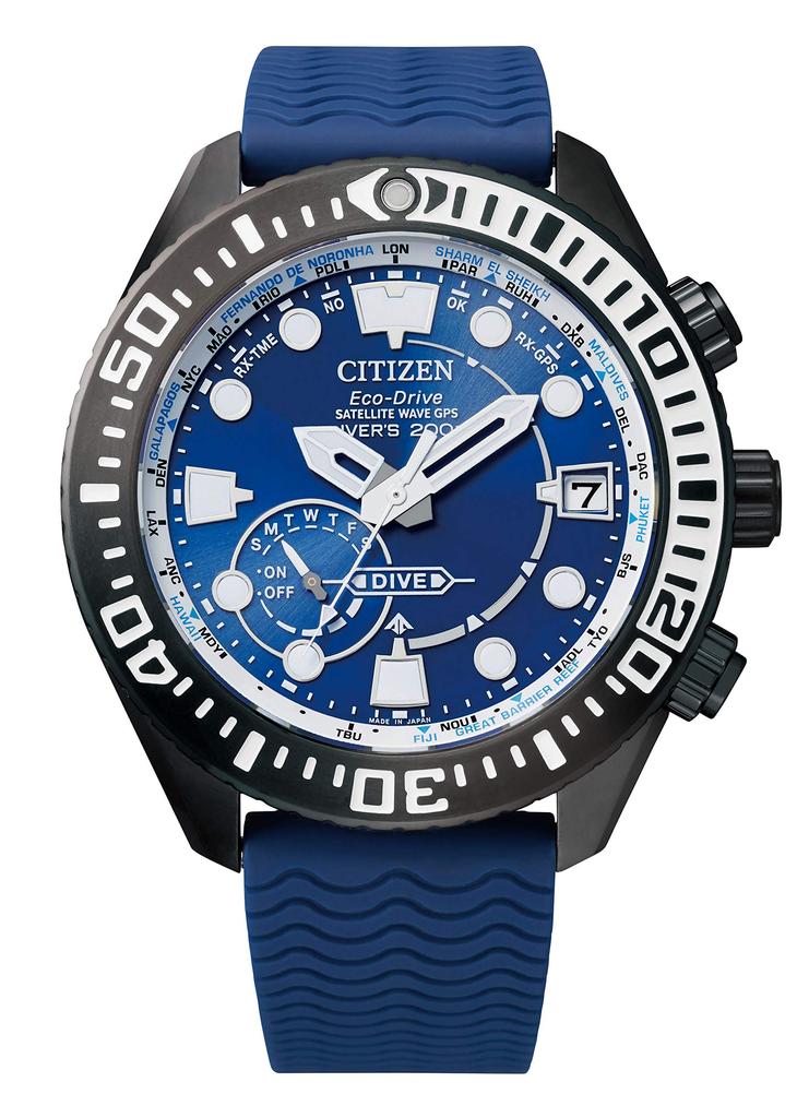 CITIZEN PROMASTER Watch Business 200m Dive Water Resistance MARINE Series Citizen Solar Eco-Drive Radio-Controlled (Blue / / / Men's) CC5006-06L