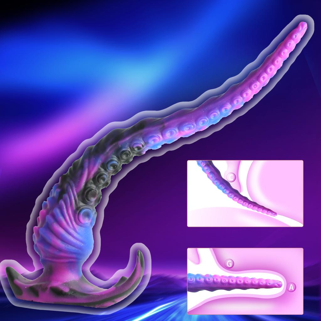 18+ Tentacles Anal Plug Octopus Tentacle Butt Plug for Women Men Gay Long Anal Dildos Silicone Soft Butt Plug Long Dick Sex Toys