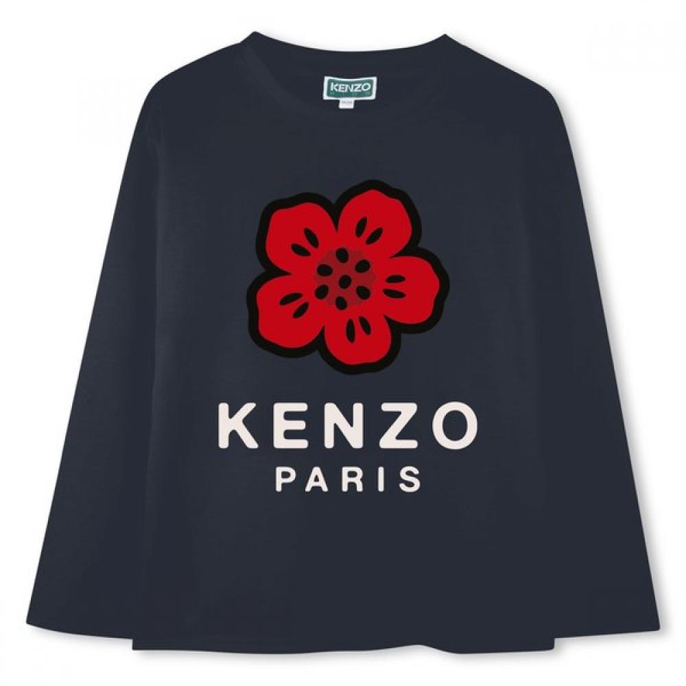 Kenzo Kids Core Program Boke Flower T shirT  25 Fw z256agTb12 navy/4Age_102CM