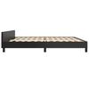 Vidaxl Bed Frame with Headboard Without Mattress, Black, 200X200 Cm