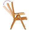 Folding Garden Chairs 2 pcs Solid Eucalyptus Wood