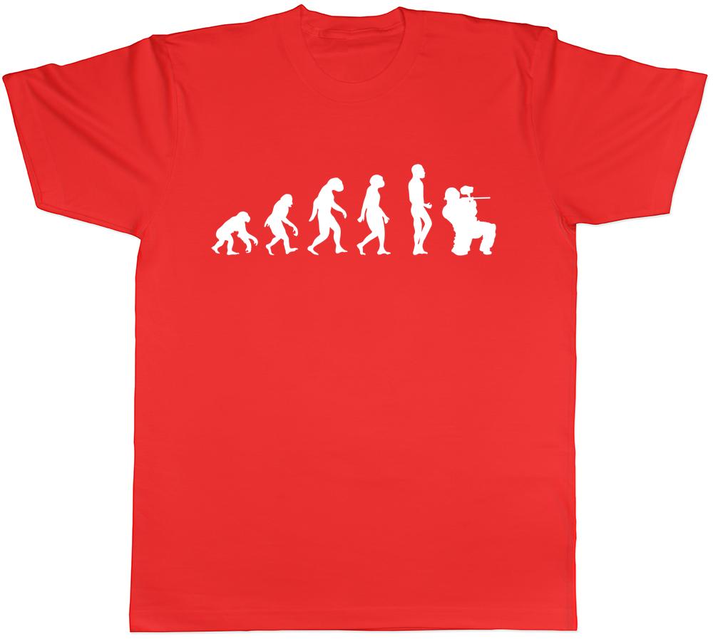 Evolution of Paintballing Unisex Unisexs Unisexs Ladies TShirt Tee S
