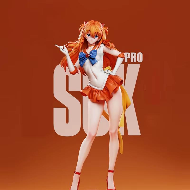 30cm In Stock Anime Asuka Langley Soryu Figure Pvc Collection Statue Desk Decoration Collectible Model Doll Gift