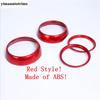 Anneau Cercle Couvercle Garniture de Sortie d'Air AC Latérale du Tableau de Bord Pour Mini Cooper S F55 F56 F57 2014 - Accessoires Rouges