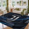Juventus FC Design Crystal Velvet Rug Soft Decorative Mat for Bedroom Entrance