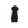 Fila Solid Color Comfortable Fashion Casual Knit Polo Dress Women Dresses Black F11W328311FBK