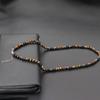 Noter Men Necklace Stainless Steel Buckle Natural Lava Turquoises Onyx Healing Collar Outdoor Cool Riding Neck Accessories Homme