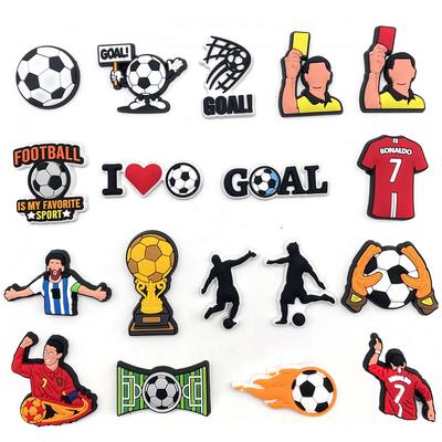 Jibbitz Football Sport Football Sport Football Sports Theme 18 Pcs Shoe Accessories Crocs Decoration