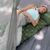 Foot-Pump Inflatable Camping Sleeping Pad
