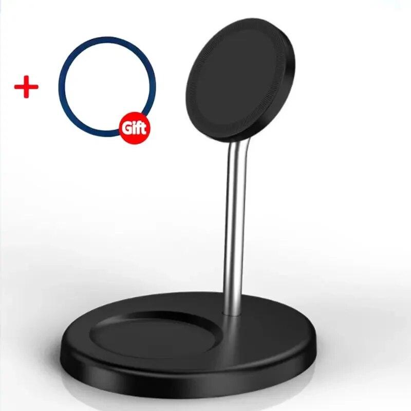 

2 в 1 магнитная беспроводная зарядная подставка 15 Вт телефон зарядная станция док-станция для iPhone 15 14 13 12 Pro Max AirPods быстрые зарядные устройства