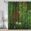 Shower Curtain Waterproof And Mildew-Proof 3D Digital Printing Plant Stone Printing Shower Bathroom Partition