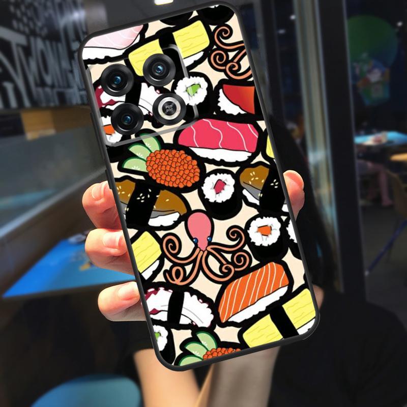 Sushi Maki Rice Kitchen Food Cute Funda For OnePlus 13R 13 12 R 11 9 10 Pro 8T 9RT 10T OnePlus Nord CE 4 2 3 Lite N20 N30 Case