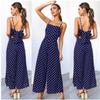 Combinaison sexy à pois et jambe droite pour femme